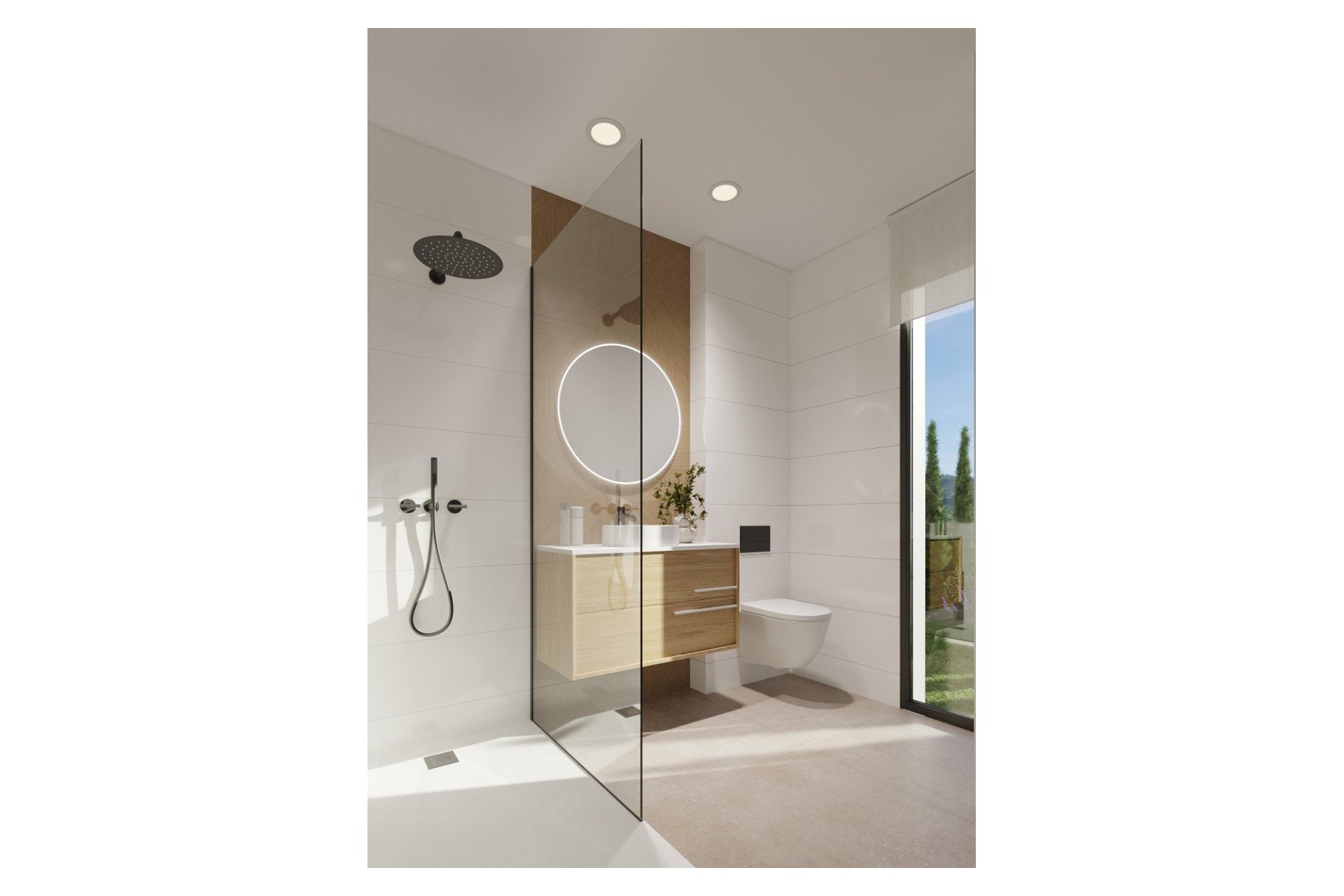 Baño - Villas Independientes con Piscina y Sótano en Finestrat, Alicante (Costa Blanca Norte)