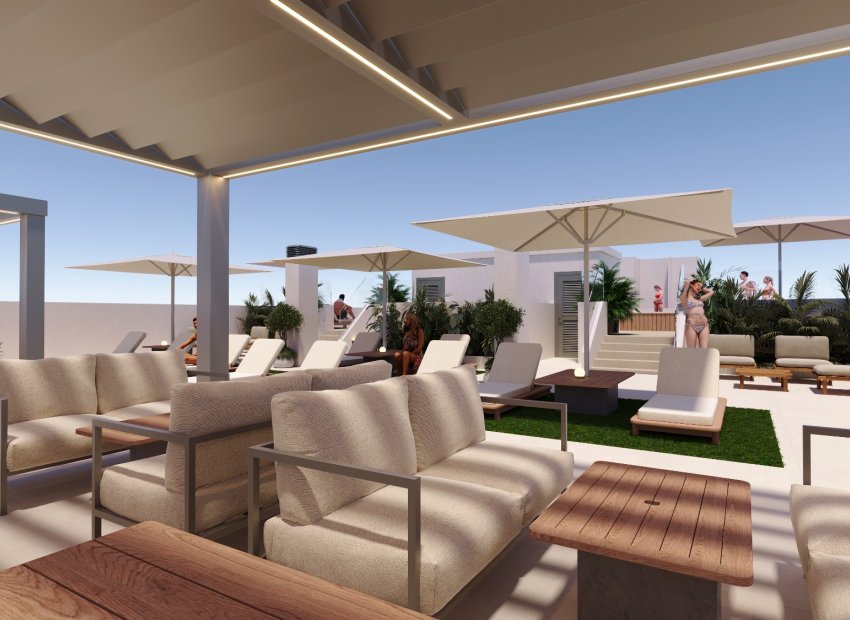 Basen – Apartamenty z basenem wspólnotowym w San Miguel de Salinas, Alicante (Costa Blanca Południe)