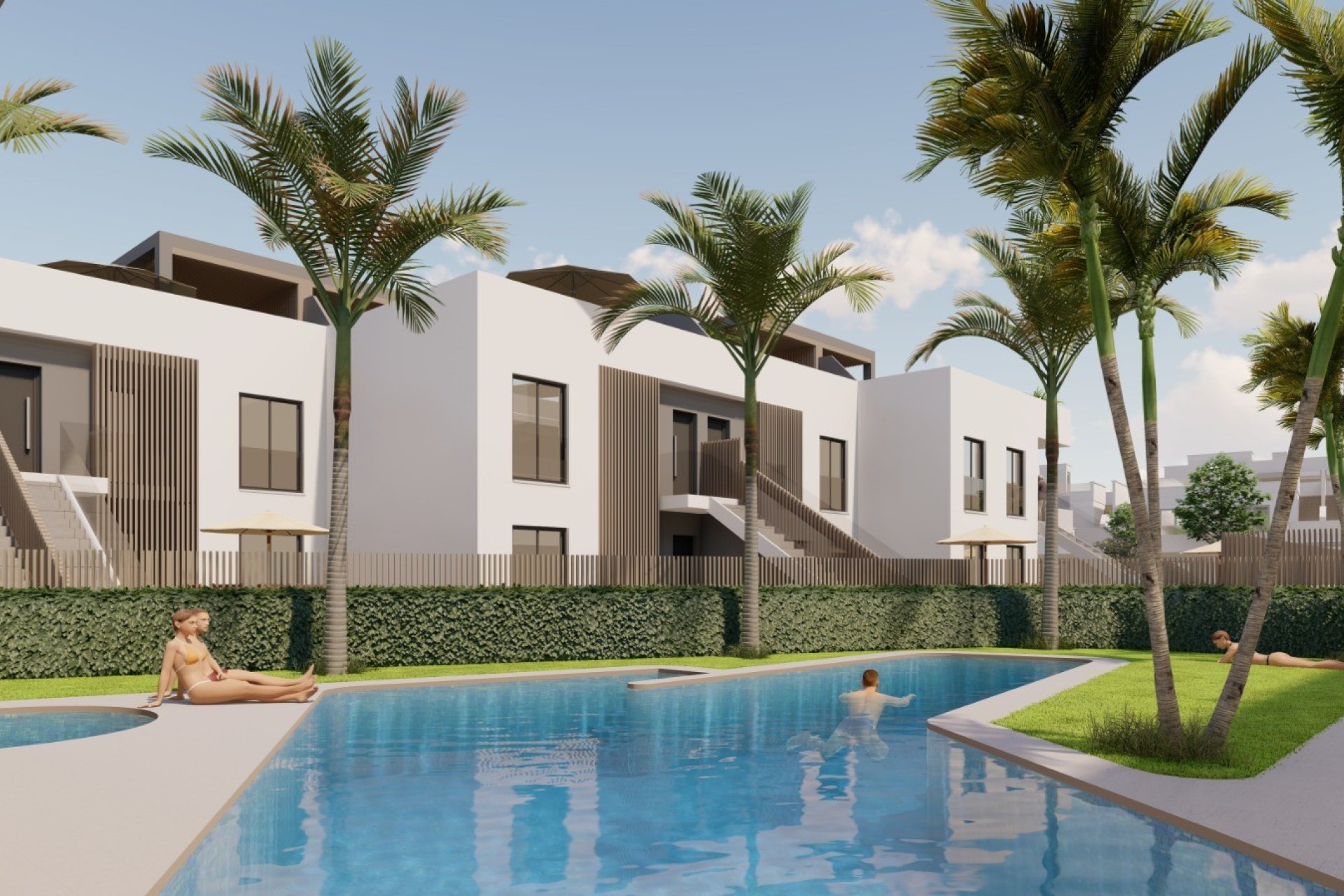Basen - Kompleks apartamentów w Pilar de la Horadada (Alicante – Costa Blanca Południe)