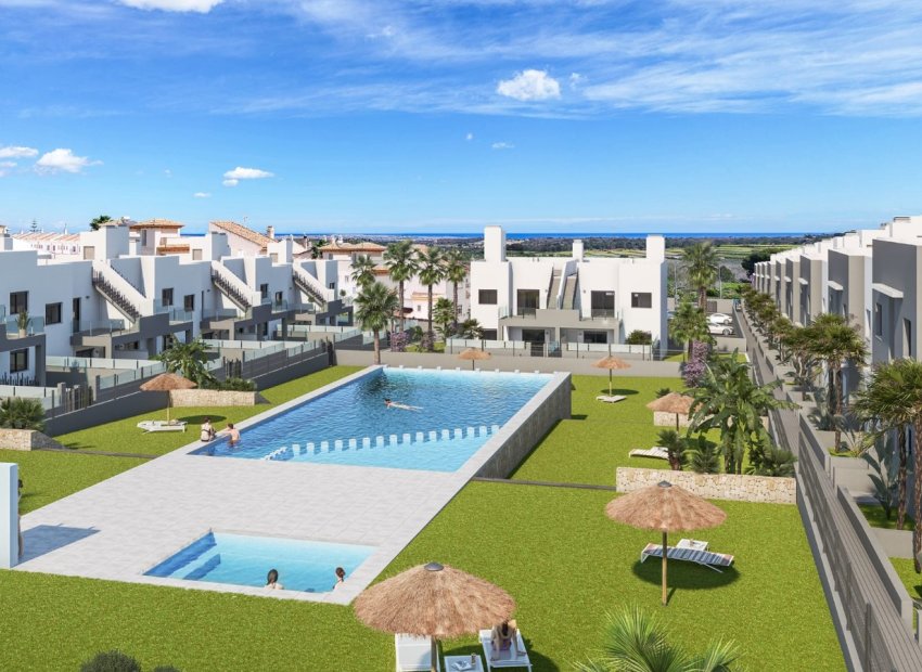 Basen - Osiedle mieszkaniowe z basenem i ogrodem w San Miguel de Salinas, Alicante (Costa Blanca Południe).