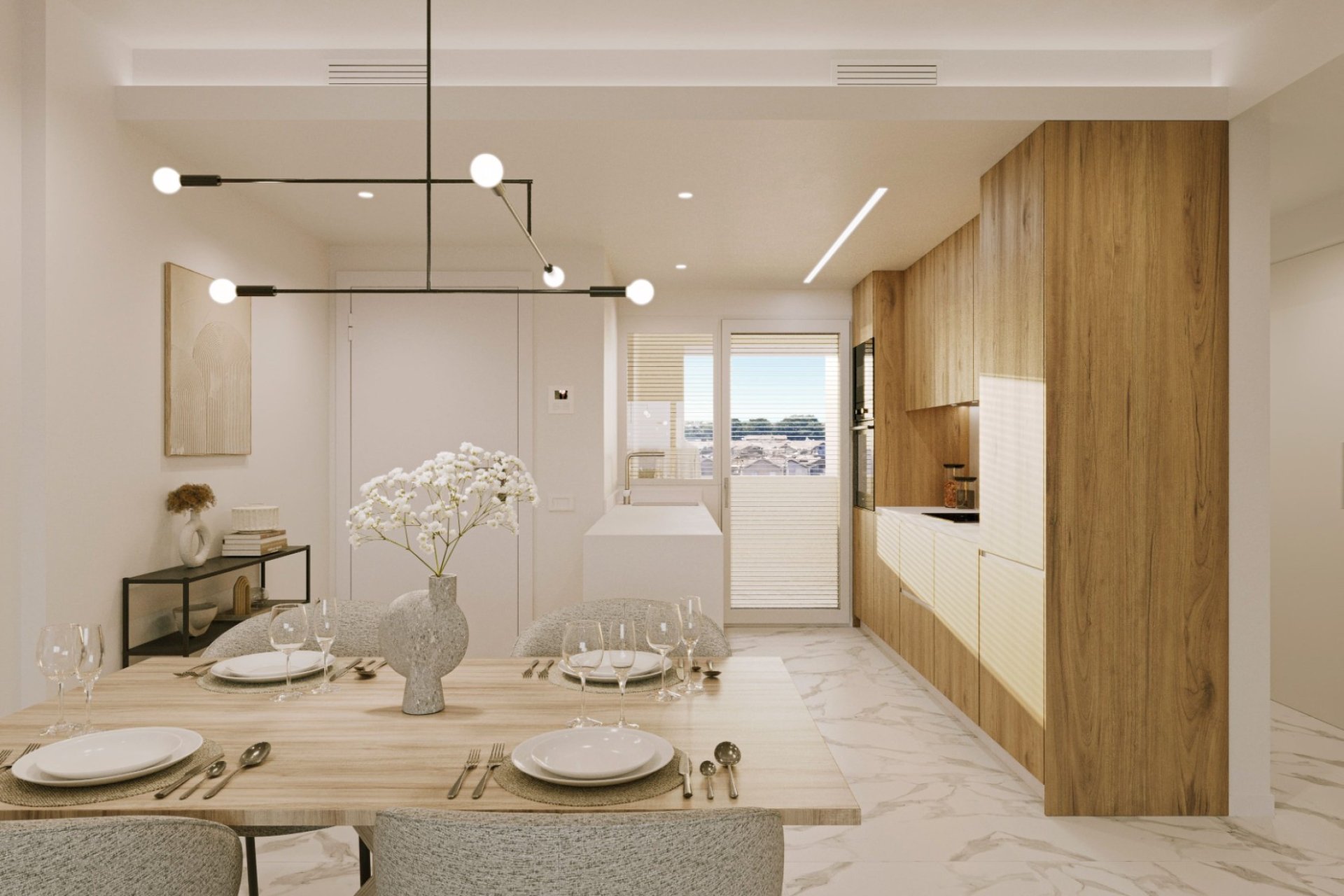 Cocina - Exclusivo Resort en Primera Línea de Mar en Punta Prima, Orihuela Costa, Alicante (Costa Blanca Sur)