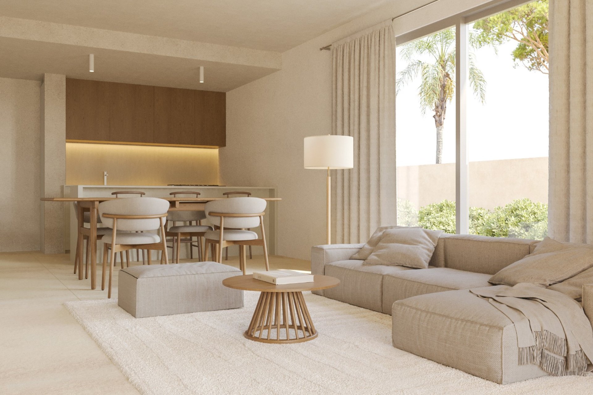 cocina y salon comedor