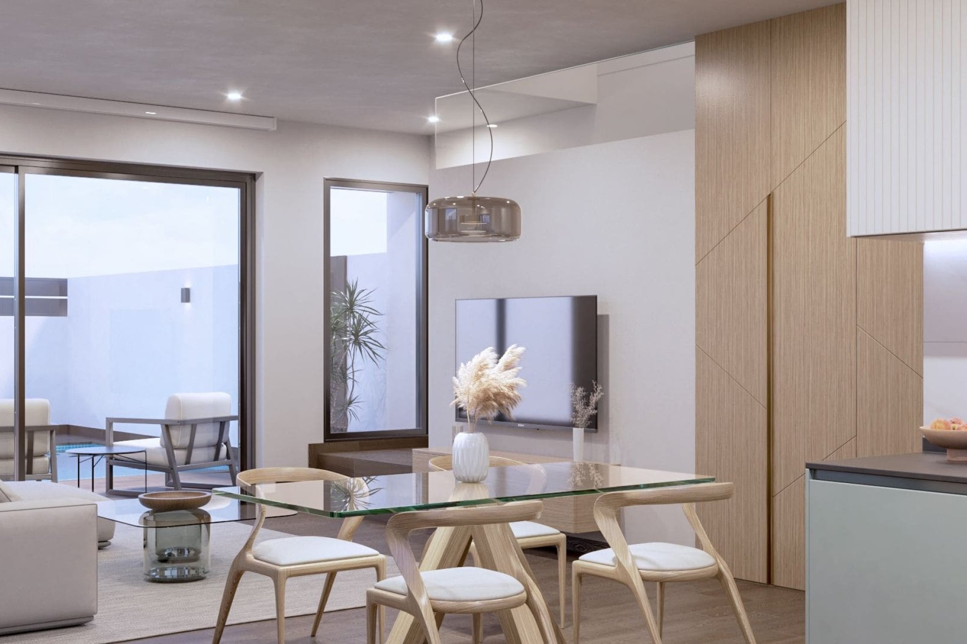 Comedor - Conjunto de 3 Villas pareadas en San Pedro del Pinatar, Murcia (Costa Cálida)