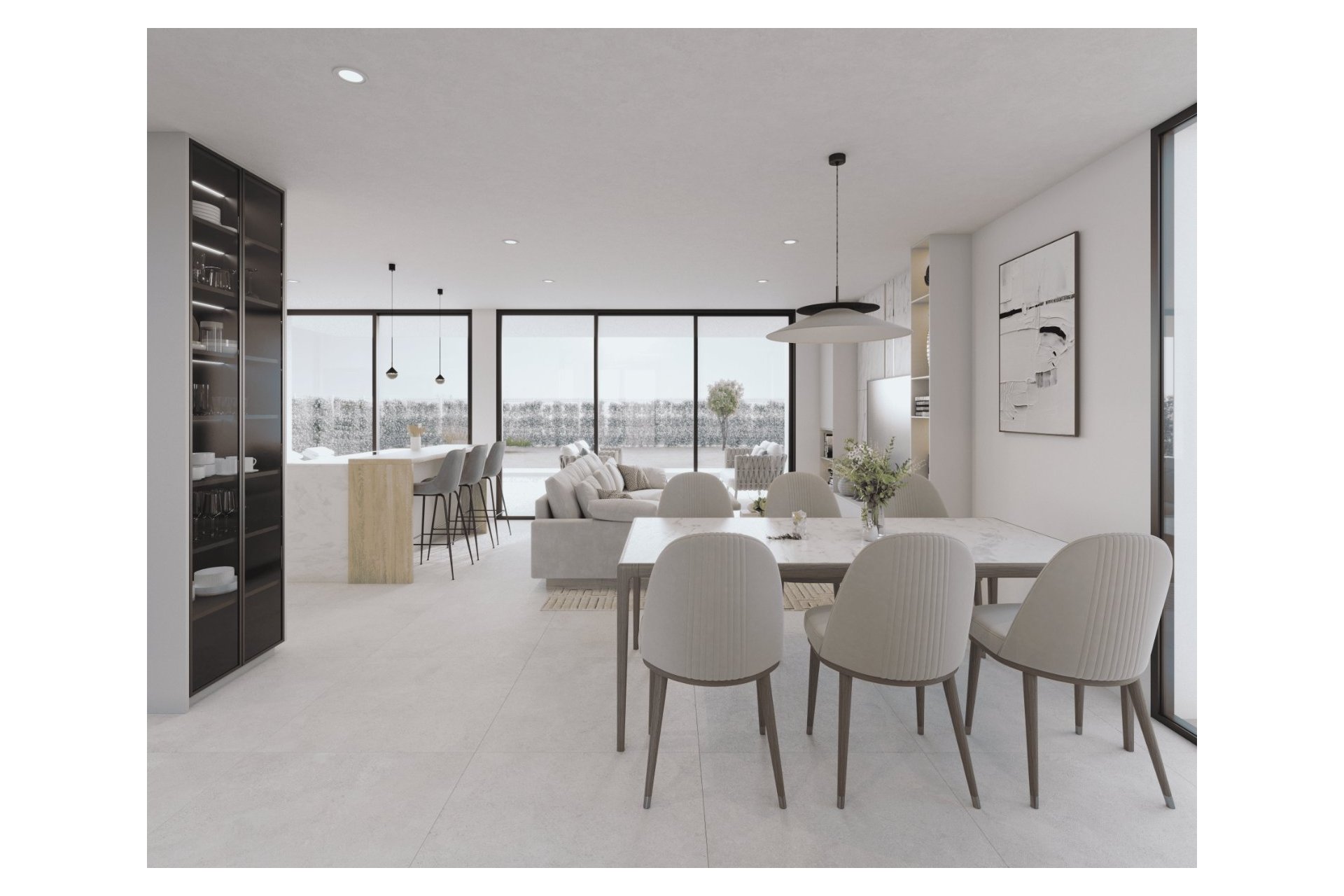 Comedor - Villas en Primera Línea de Golf, Fuente Alamo, Murcia (Costa Cálida)