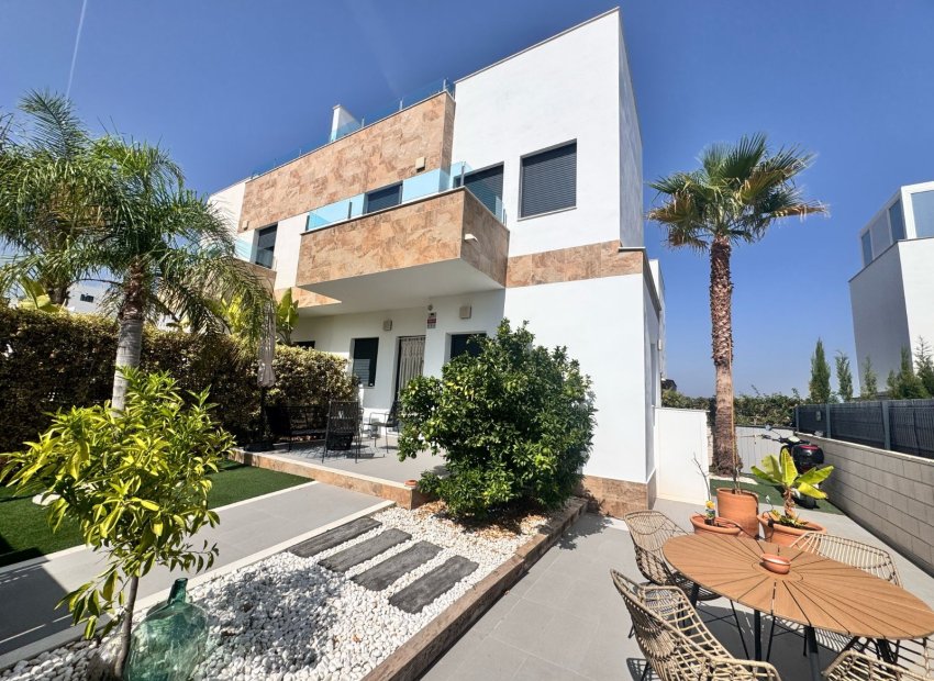 Exterior - Acogedora casa adosada de dos plantas con solárium, vistas al mar y piscina comunitaria (Costa Blanca - Polop)