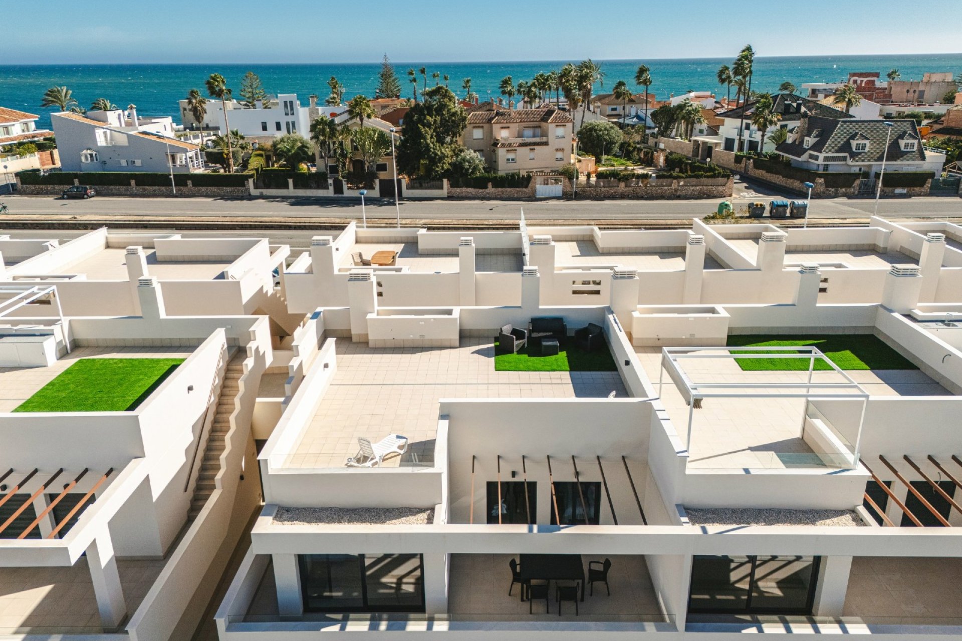 Fachada - Bungalows en resisencial privado en La Veleta, Torrevieja (Costa Blanca Sur)