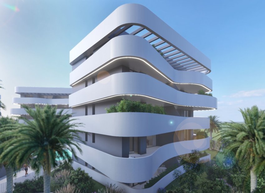Fachada - Exclusivo Complejo de Apartamentos con Piscina en  El Raso, Guardamar del Segura (Costa Blanca Sur)