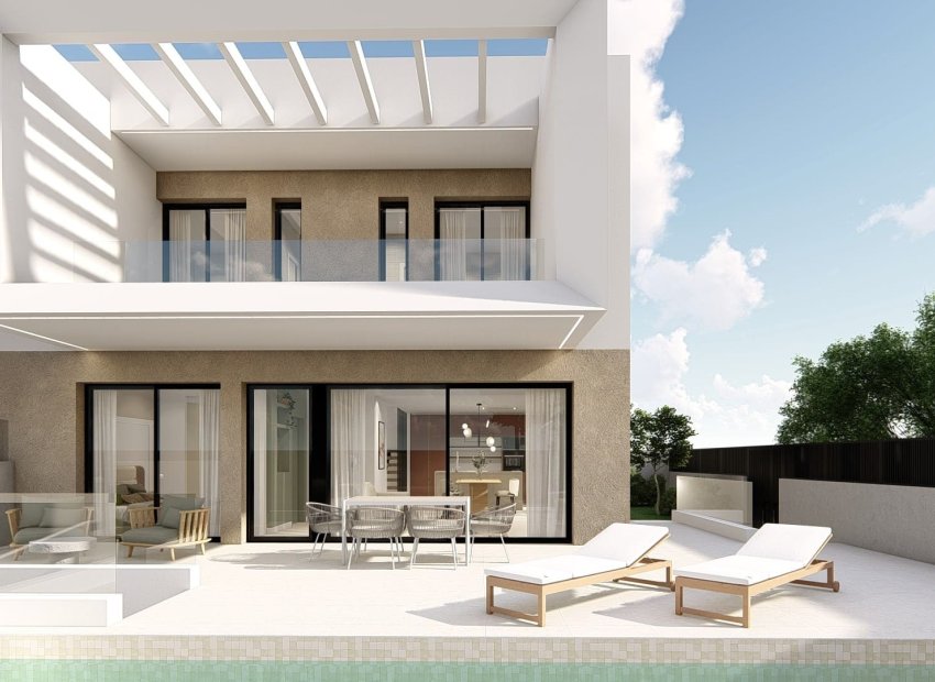 Fachada - Nueva Promoción de Villas Adosadas en Dolores, Alicante (Costa Blanca Sur)