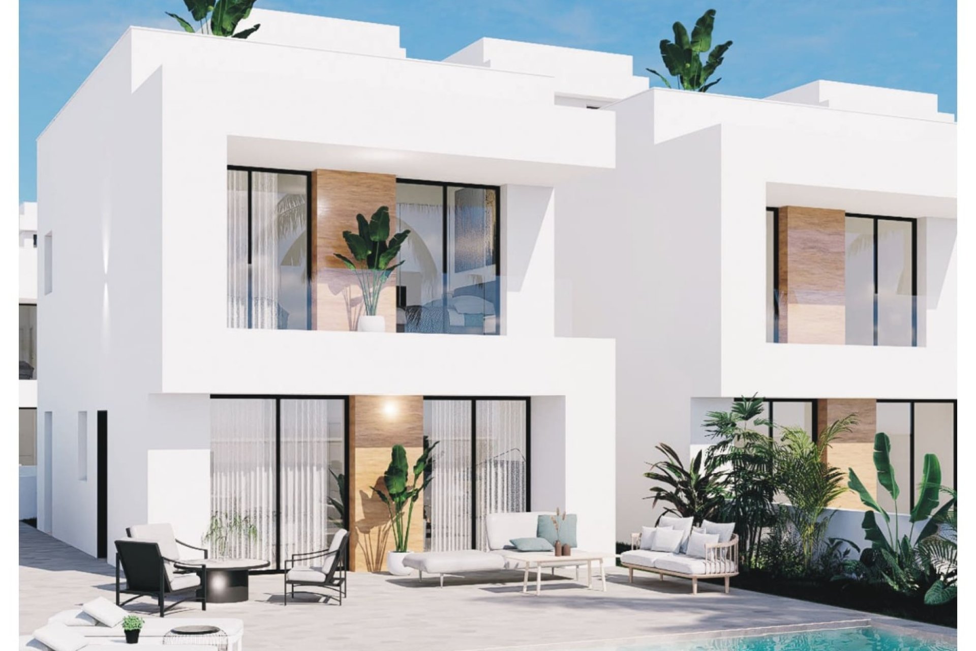 Fachada - Residencial con Modernas Villas en La Zenia, Orihuela Costa, Alicante (Costa Blanca Sur)