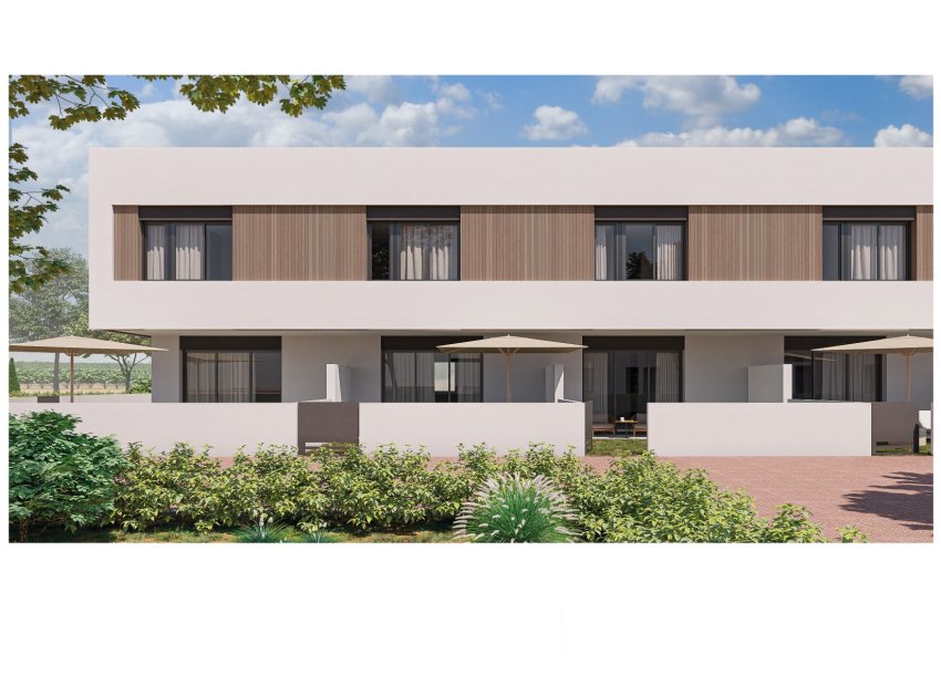 Fachada - Residencial de Modernos Adosados con Piscina Comunitaria en Pilar de la Horadada, Alicante (Costa Blanca Sur)