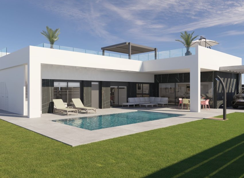 Fachada - Villas independientes cerca del campo de golf en Algorfa (Costa Blanca)