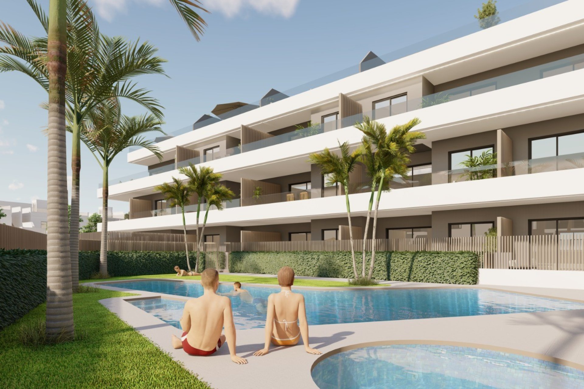 Fasada - Kompleks apartamentów w Pilar de la Horadada (Alicante – Costa Blanca Południe)