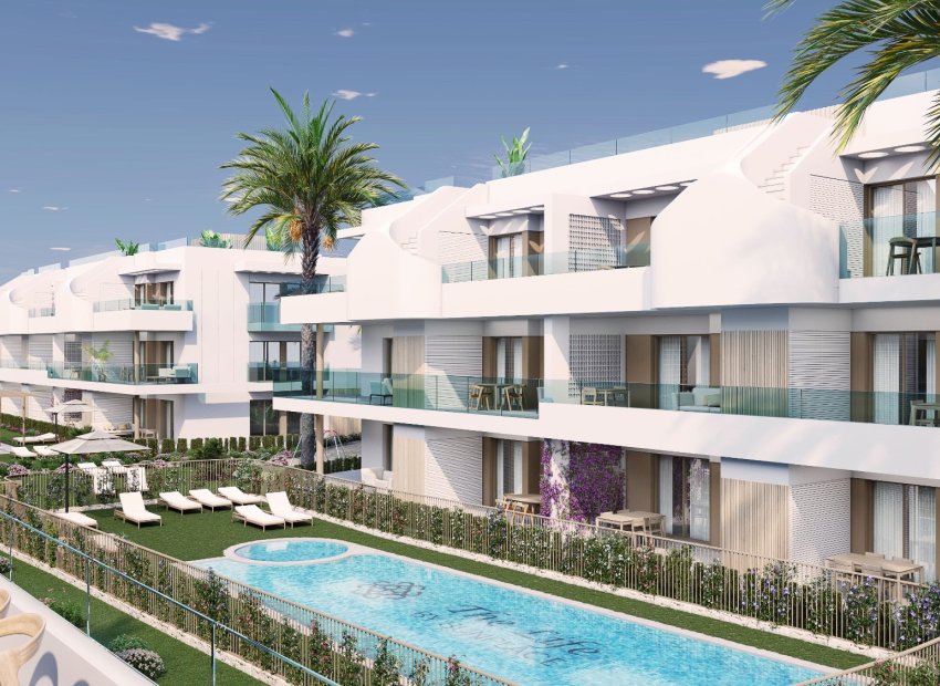 Fasada -. Nowoczesne apartamenty z basenem, kilka minut od plaży – Pilar de la Horadada, Costa Blanca
