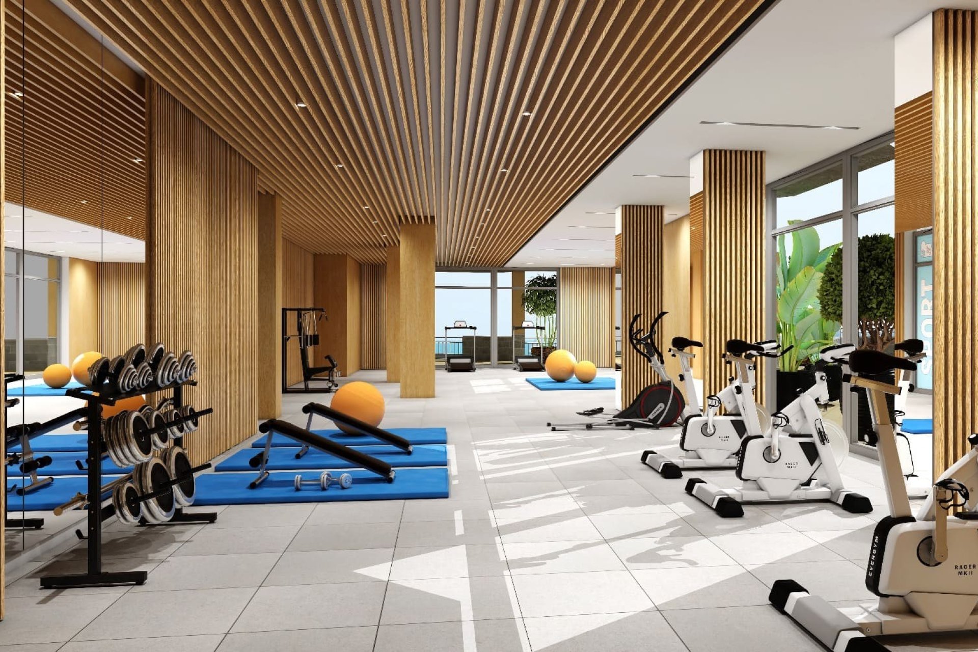 Gimnasio - Residencial de Apartamentos en La Manga del Mar Menor, Cartagena, Murcia (Costa Cálida)