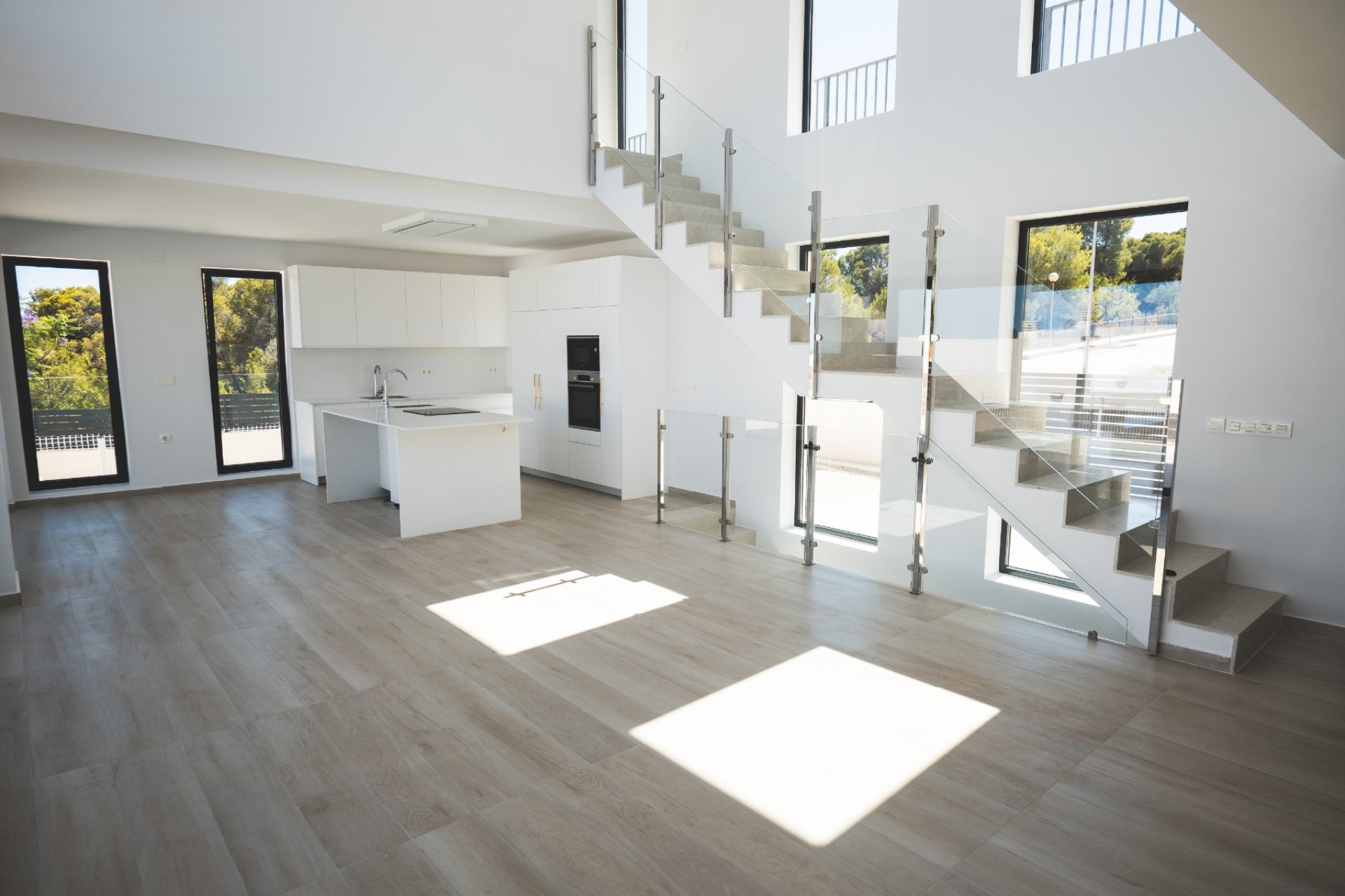 Kitchen/ Living room - Villa de obra nueva NATURE en Polop (Costablanca - Alicante)