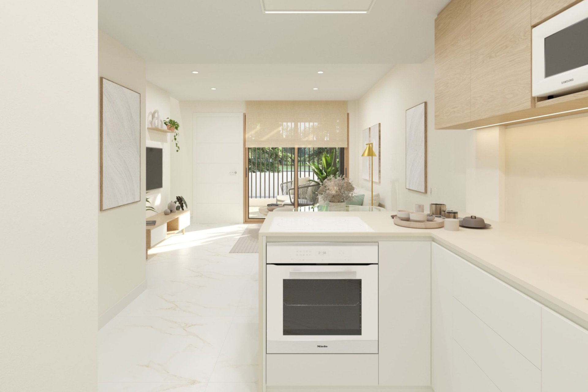 Kuchnia - Nowoczesne domy szeregowe w Dolores – Costa Blanca Południe