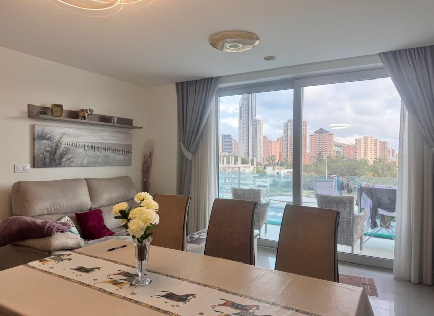 Living/Dining room - Modern apartment near a shopping area (Finestrat – Costa Blanca)