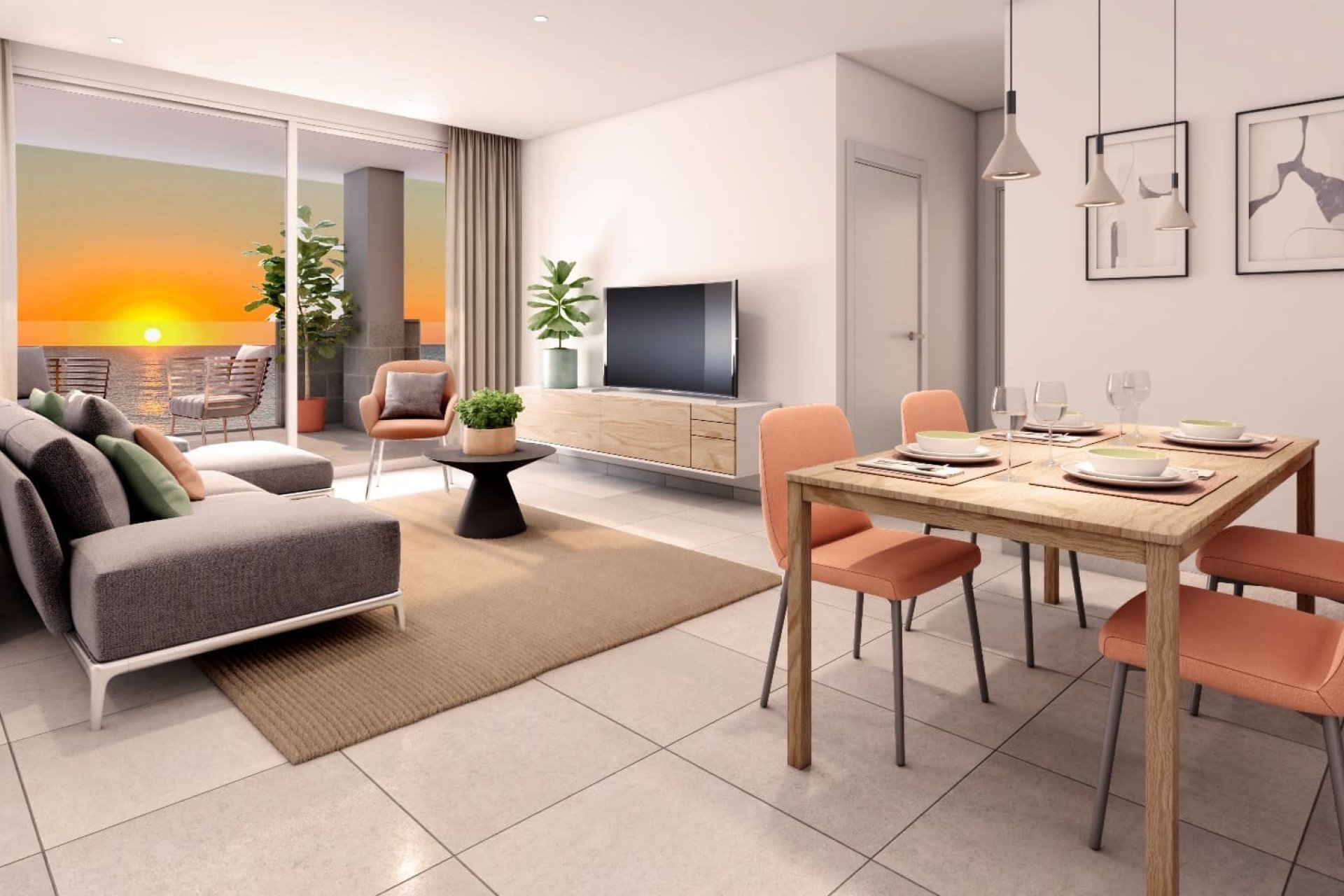 Neue Gebäude - Wohnung -
