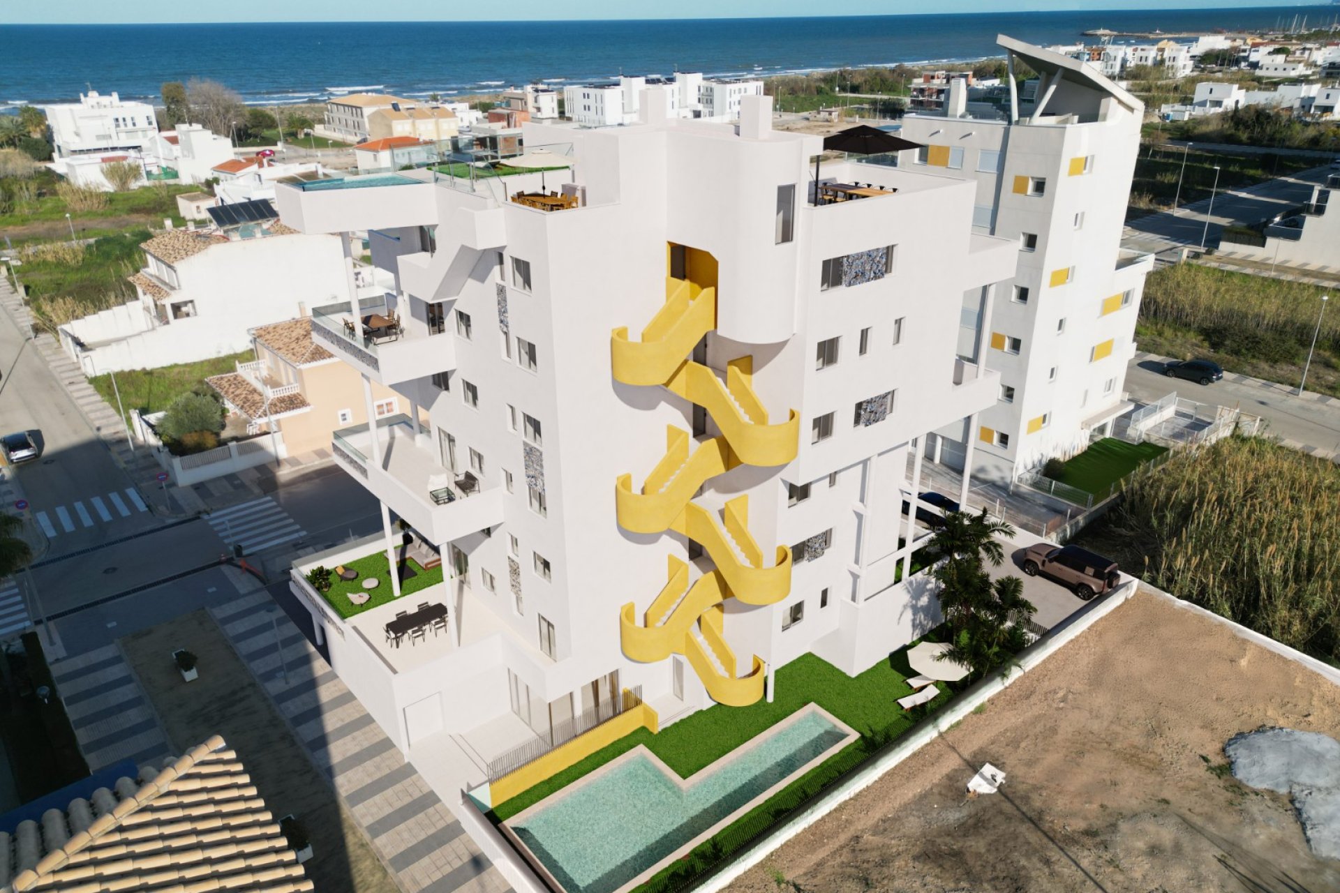 New Build - Apartment / flat -
Oliva - Oliva Playa