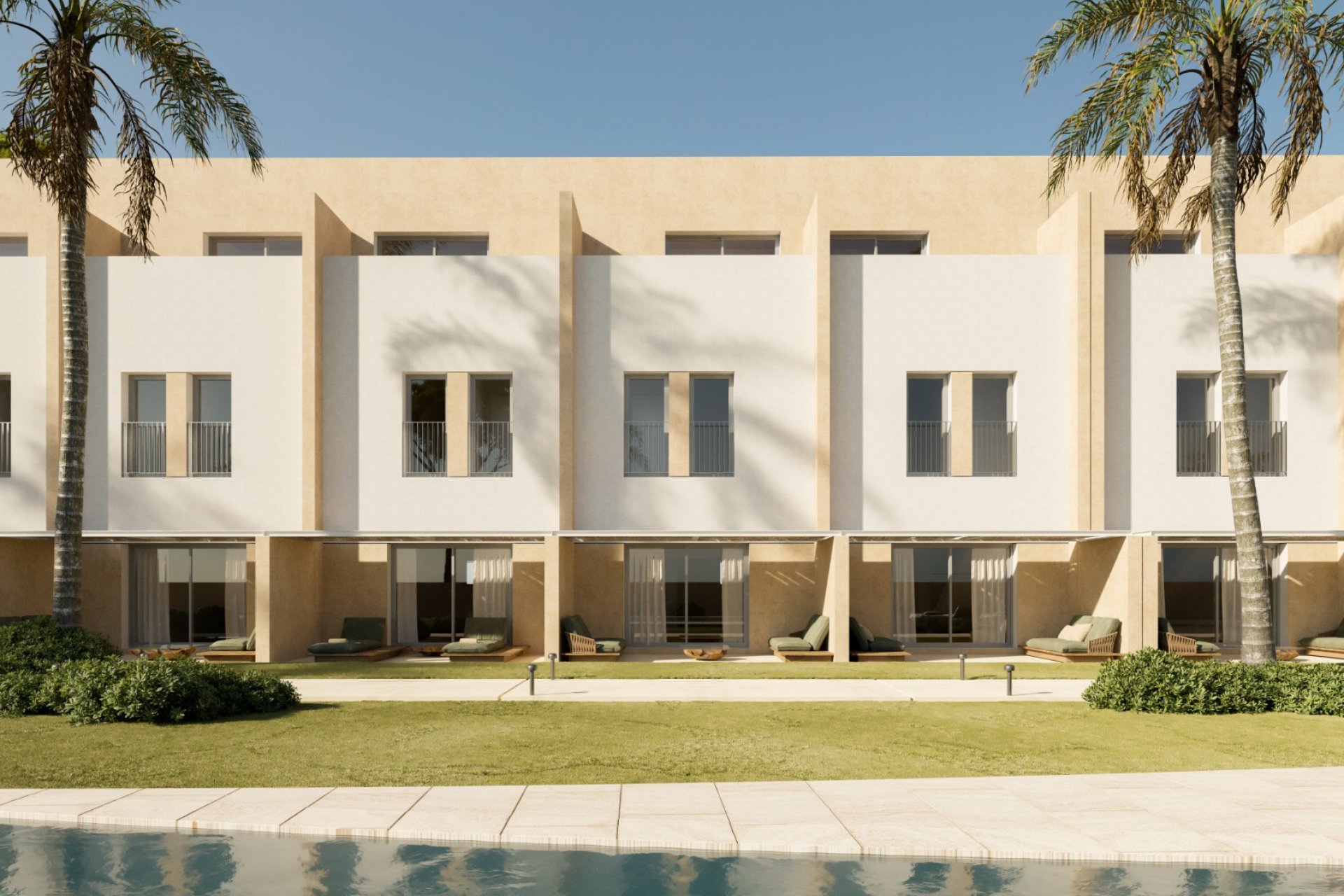 New build townhouses in Denia, Les Marines, Costa Blanca