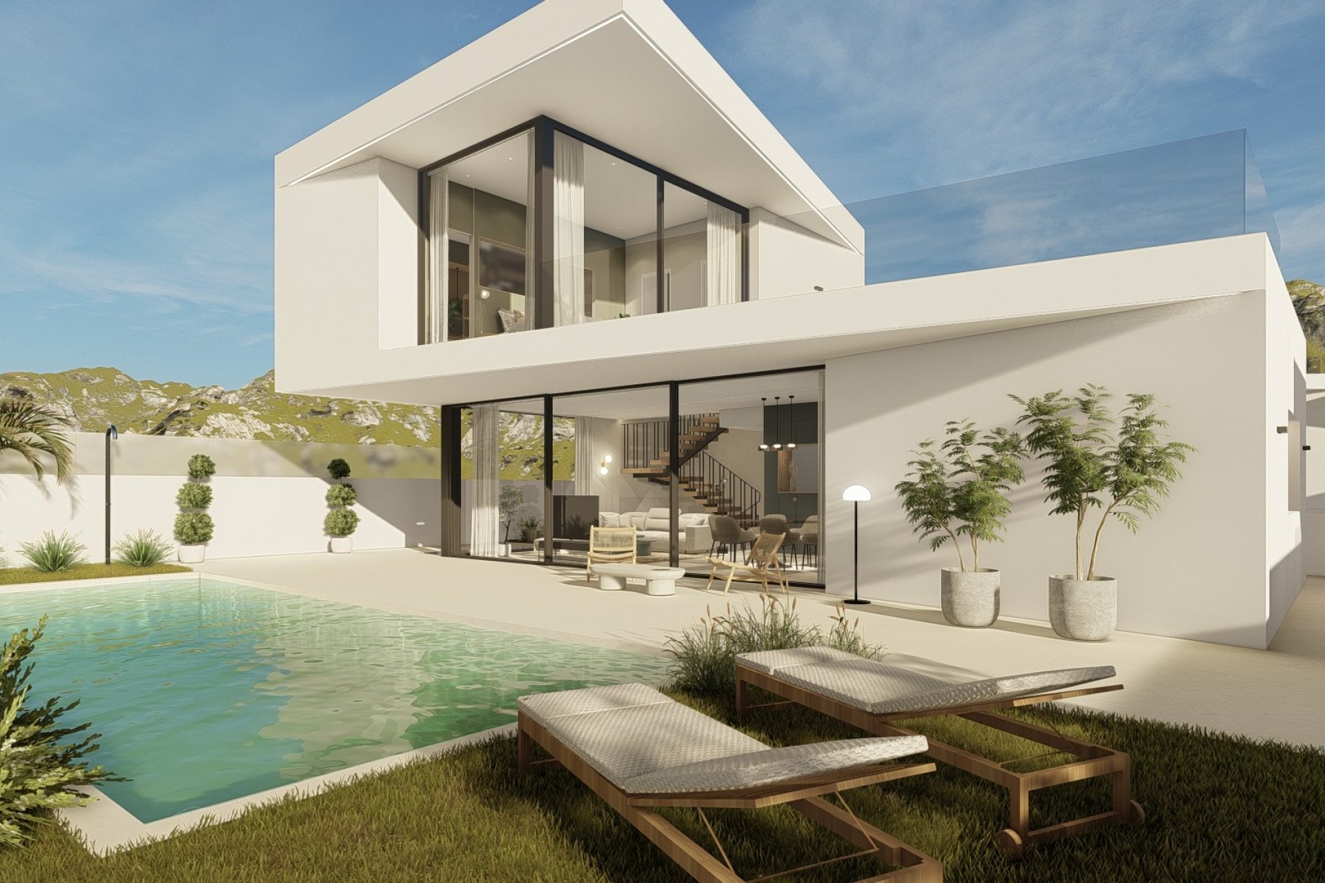 Obra nueva - Chalet independiente -
Polop