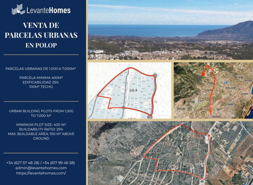 Obra nueva - Parcela / Terreno -
Polop