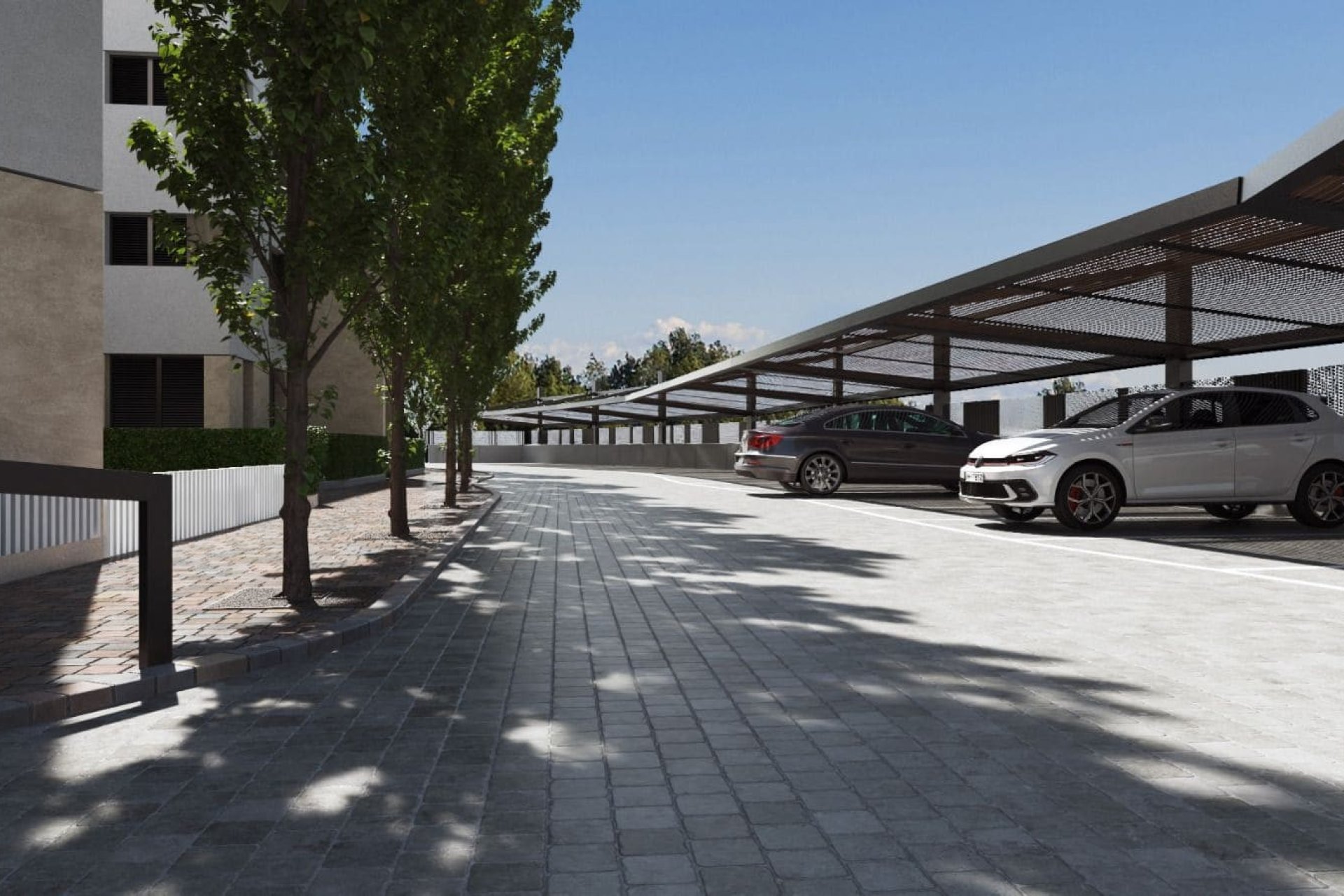 Parking - Ekskluzywny kompleks apartamentów z basenem w Santa Rosalía Resort – Torre Pacheco, Costa Cálida