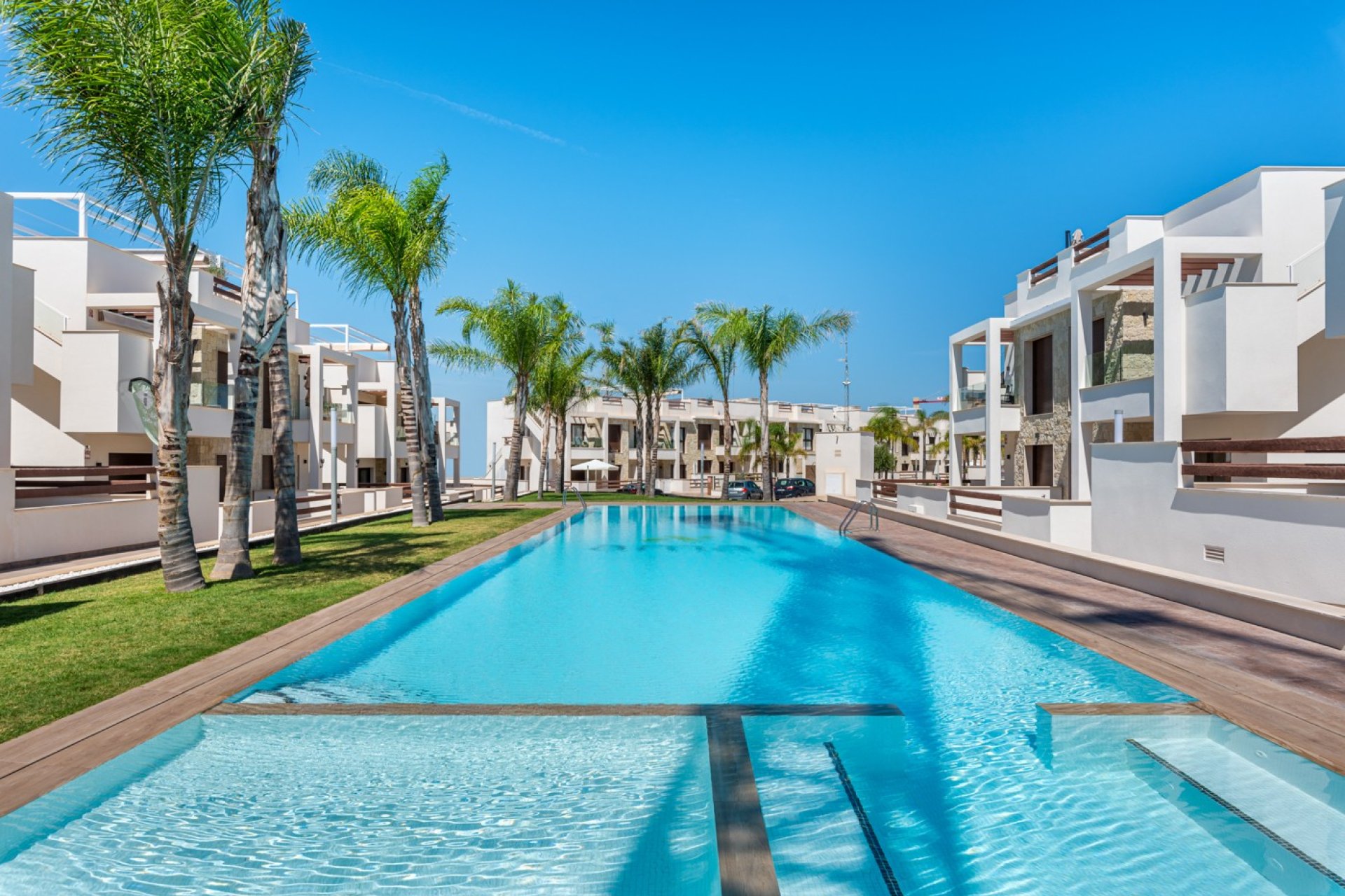 Piscina - Bungalow de obra nueva en los Balcones (Torrevieja)