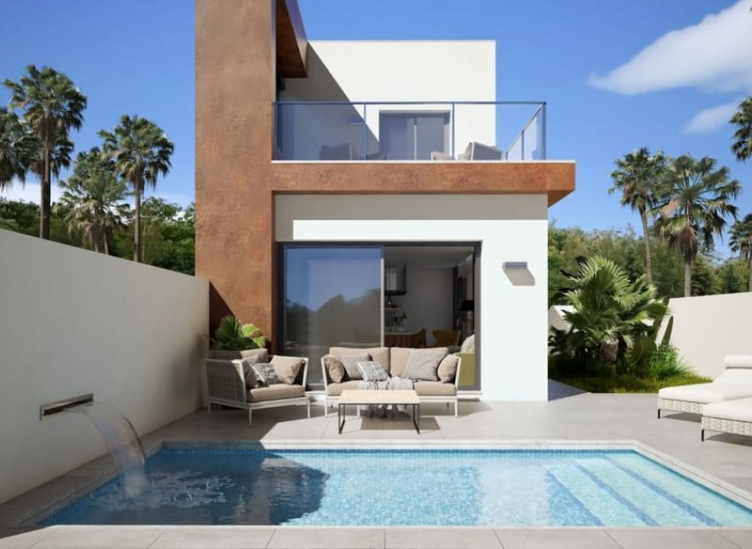 Piscina - Residencial de Villas Adosadas con piscina privada en Daya Nueva, Alicante (Costa Blanca)