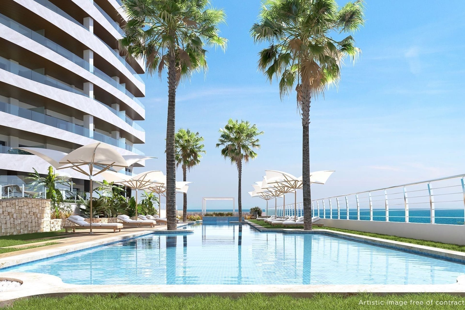 Pool - Luxury Residential Complex on the Seafront in La Manga del Mar Menor (Costa Cálida)