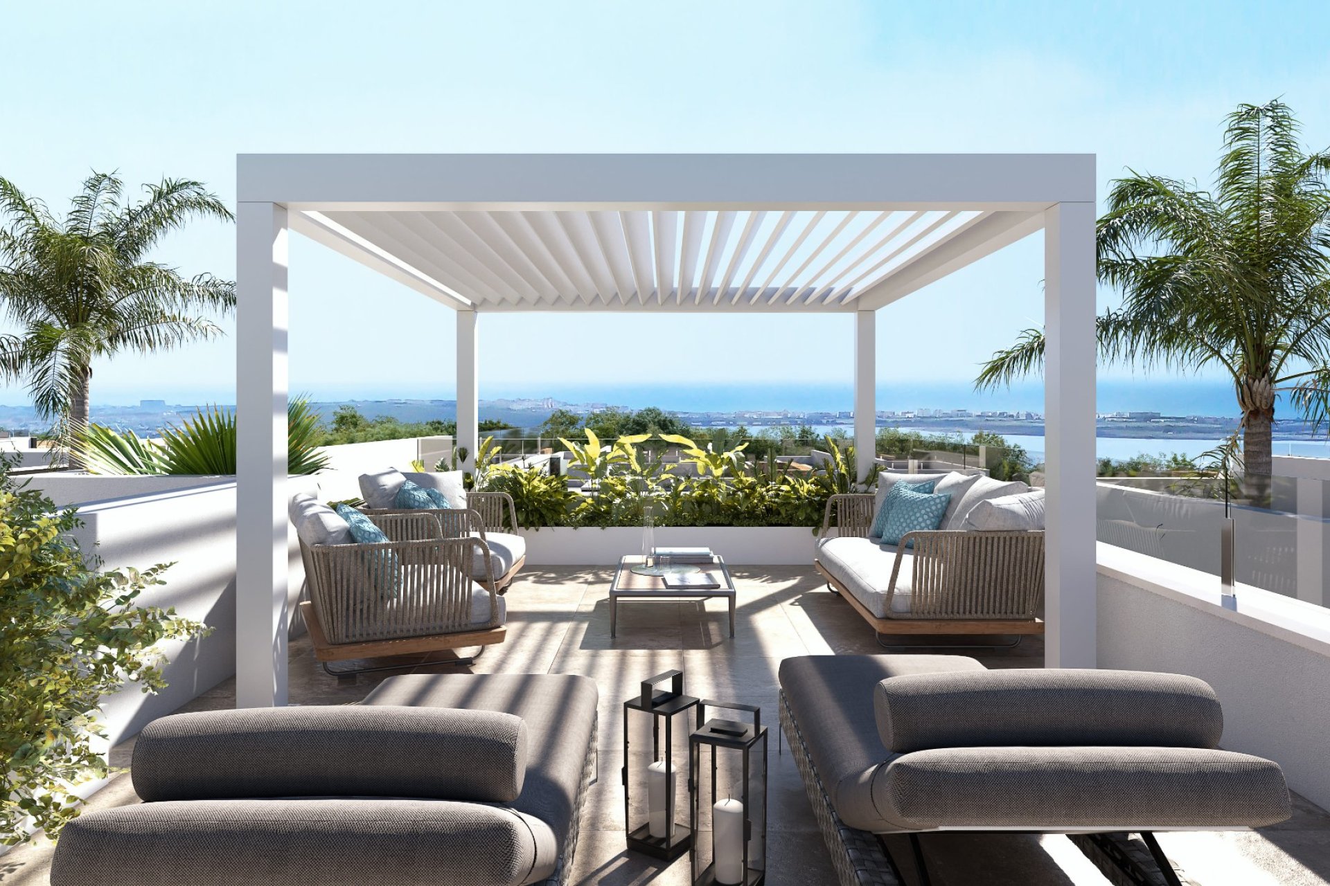 Rooftop terrace - Villas with Pool in Lo Marabú, Ciudad Quesada, Rojales, Alicante (South Costa Blanca)