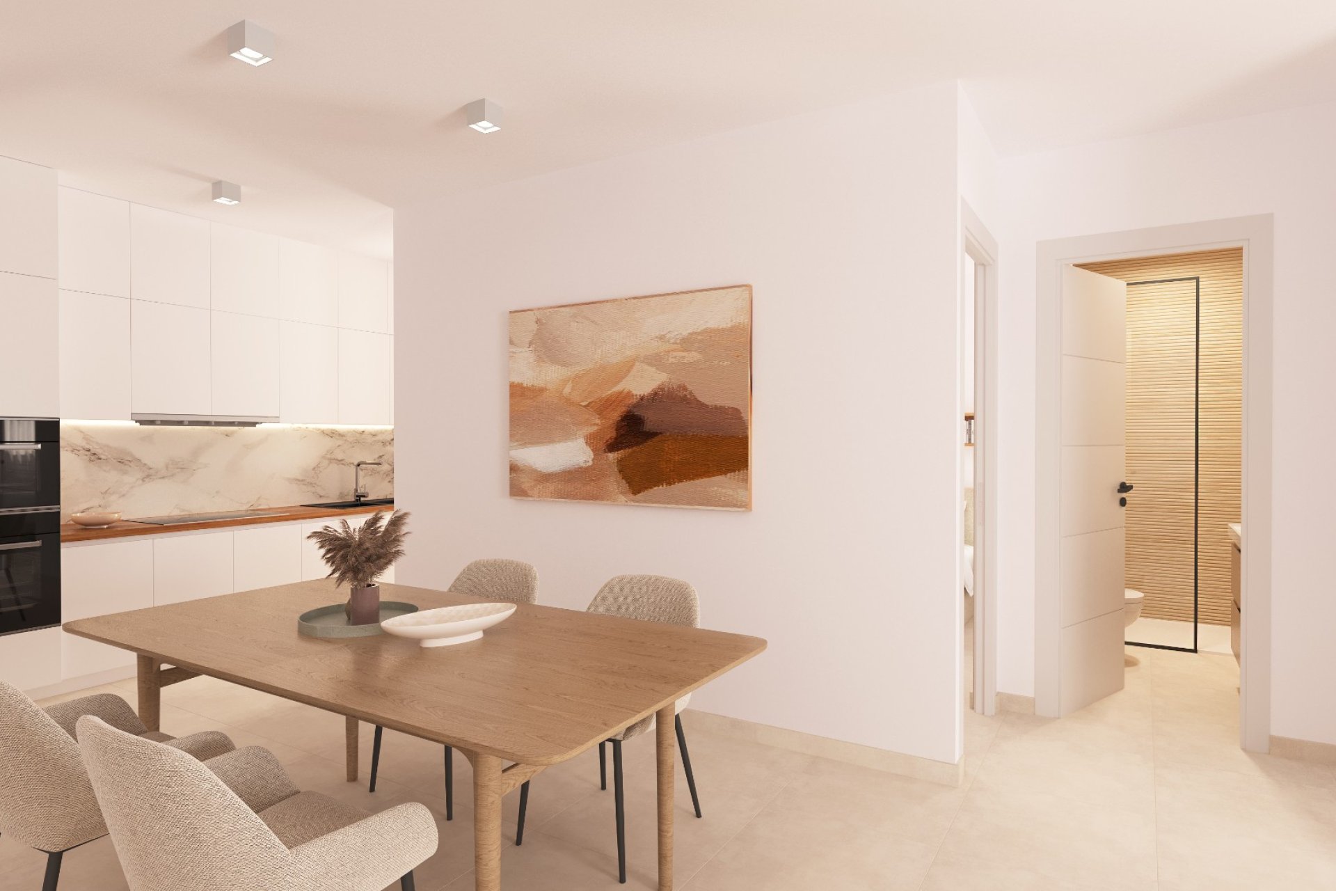 Salón - Apartamentos con piscina comunitaria en San Miguel de Salinas, Alicante (Costa Blanca Sur)