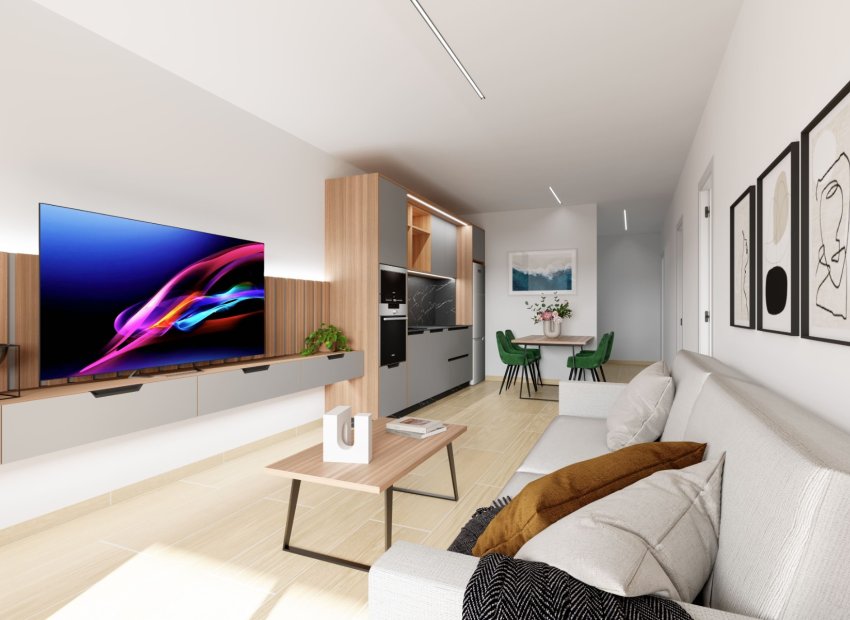 Salon - Apartamenty turystyczne w Guardamar del Segura, Alicante (Costa Blanca Południe)