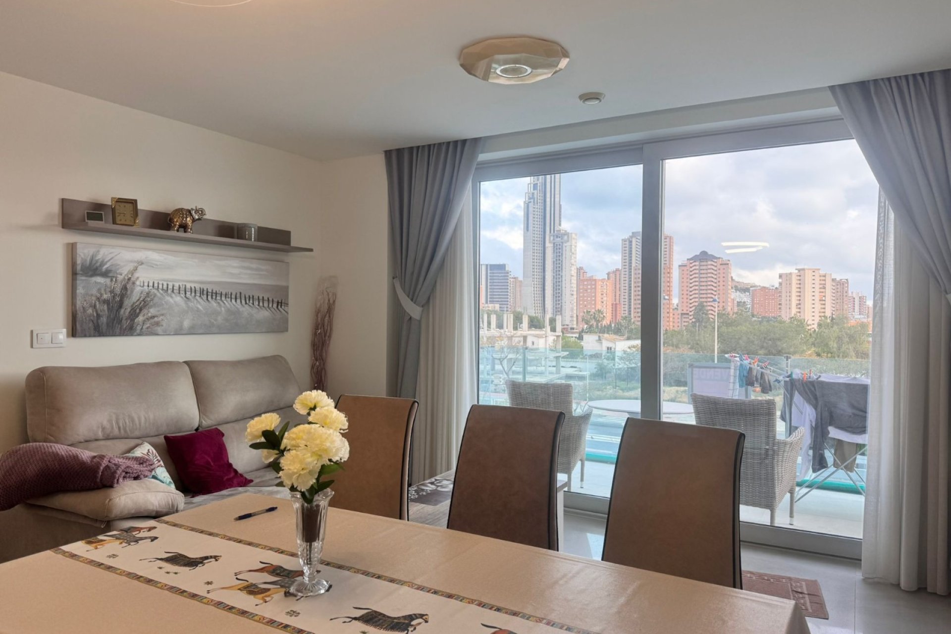 Salon/Comedor - Apartamento moderno junto a zona comercial (Finestrat - Costa Blanca)