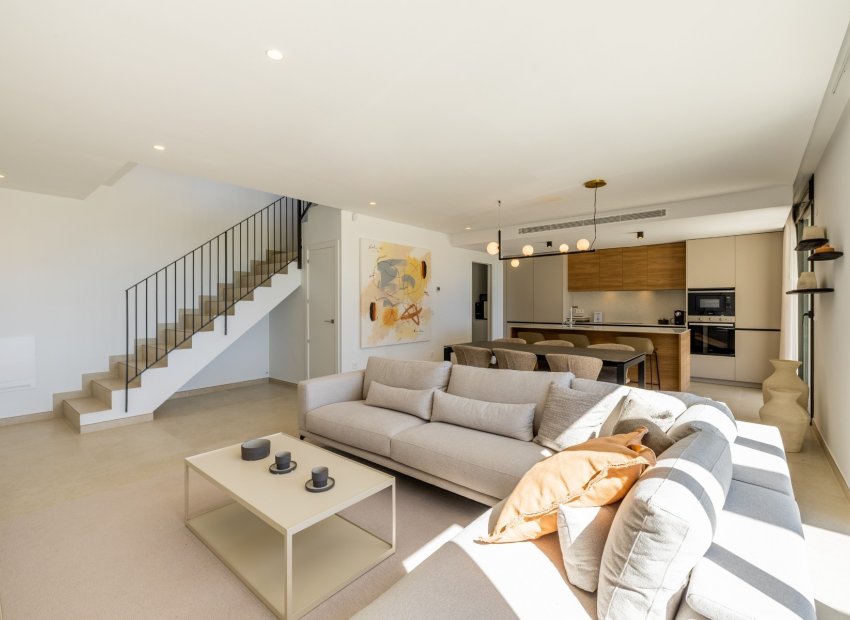 Salon - Exclusivo residencial de obra nueva en Polop con vistas al mar y al Mediterráneo (Polop - Costa Blanca)
