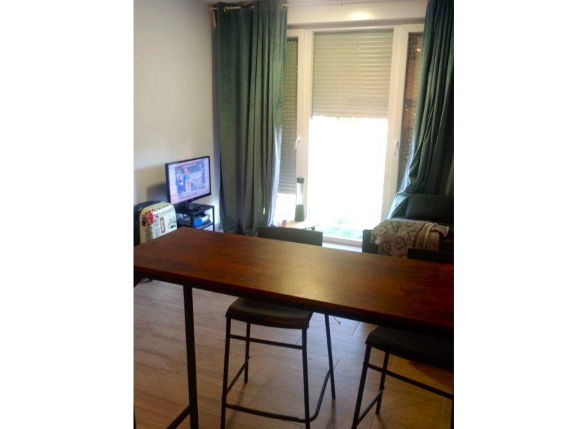 Salon - Studio Rénové et Accueillant dans l’Immeuble Playmon – Pueblo Levante, Benidorm (Costa Blanca)