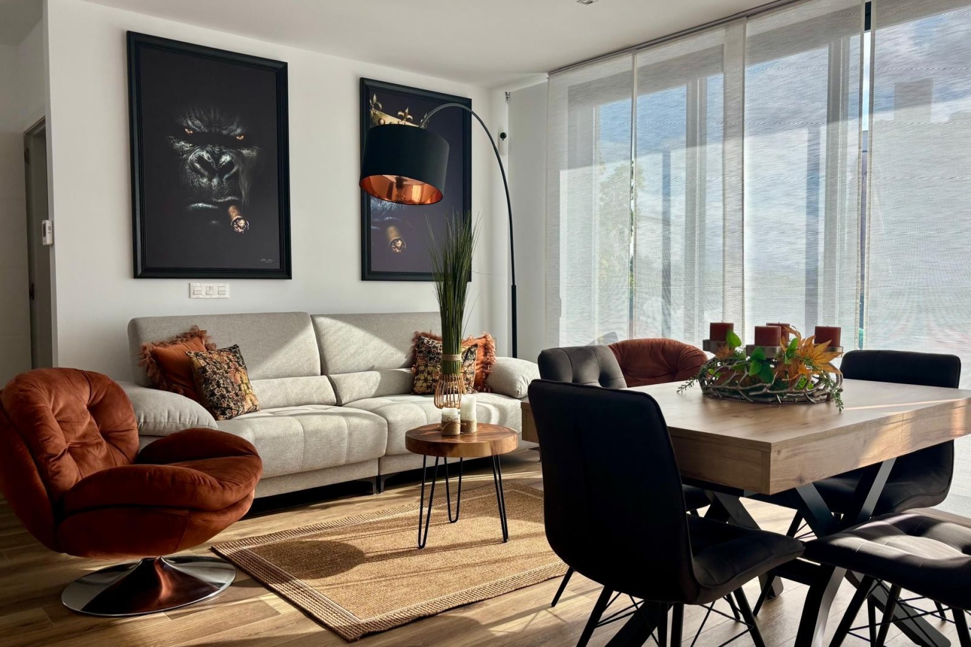 Salón - Villa moderne avec vue sur la mer et la montagne à Polop de la Marina (Costa Blanca)