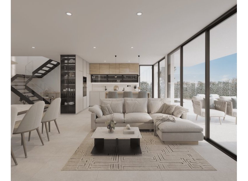 Salón - Villas en Primera Línea de Golf, Fuente Alamo, Murcia (Costa Cálida)