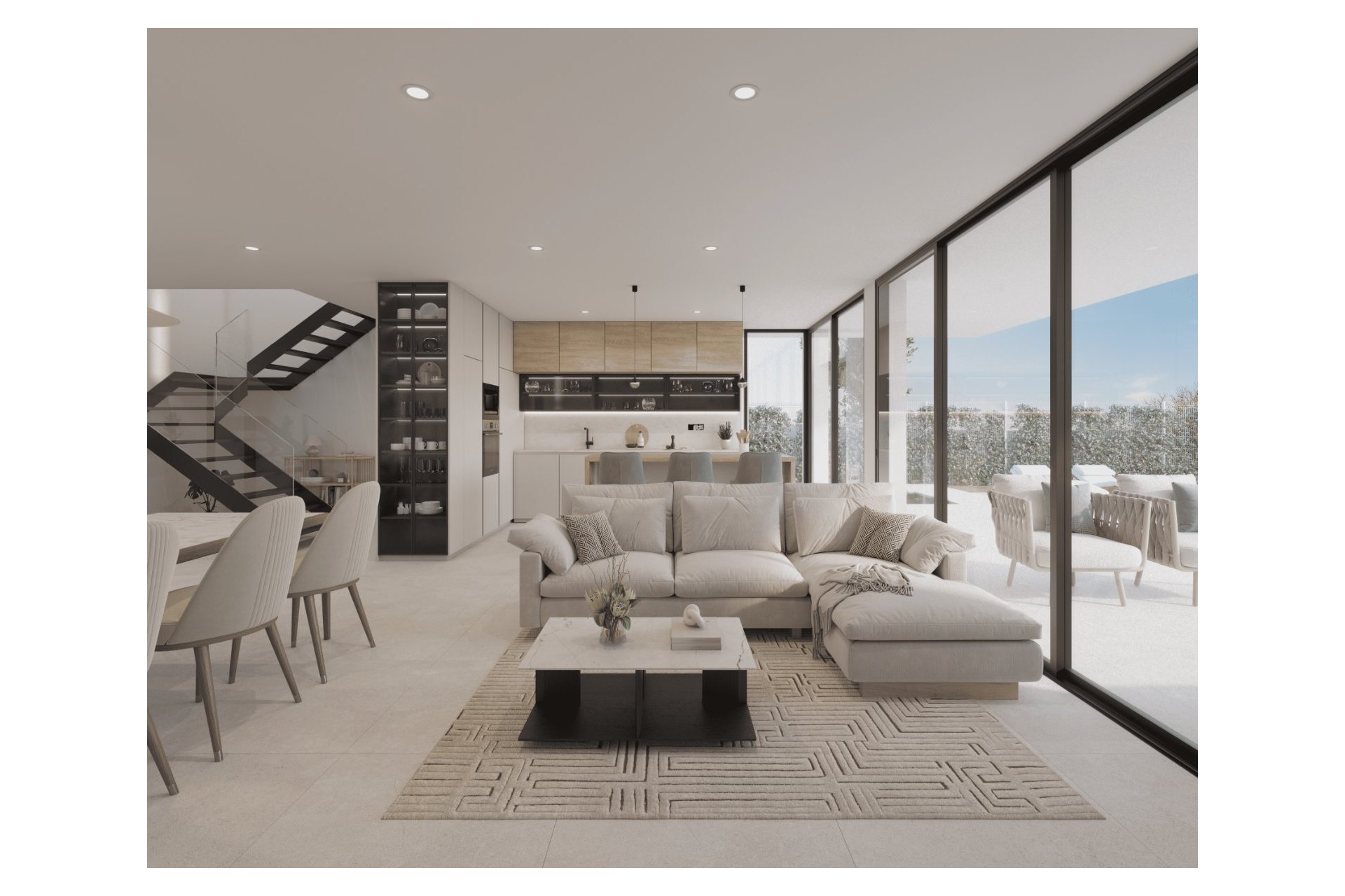 Salón - Villas en Primera Línea de Golf, Fuente Alamo, Murcia (Costa Cálida)