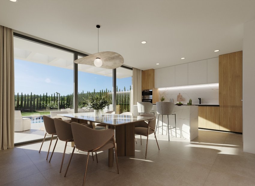 Salón - Villas Independientes con Piscina Privada en Finestrat, Alicante (Costa Blanca Norte)