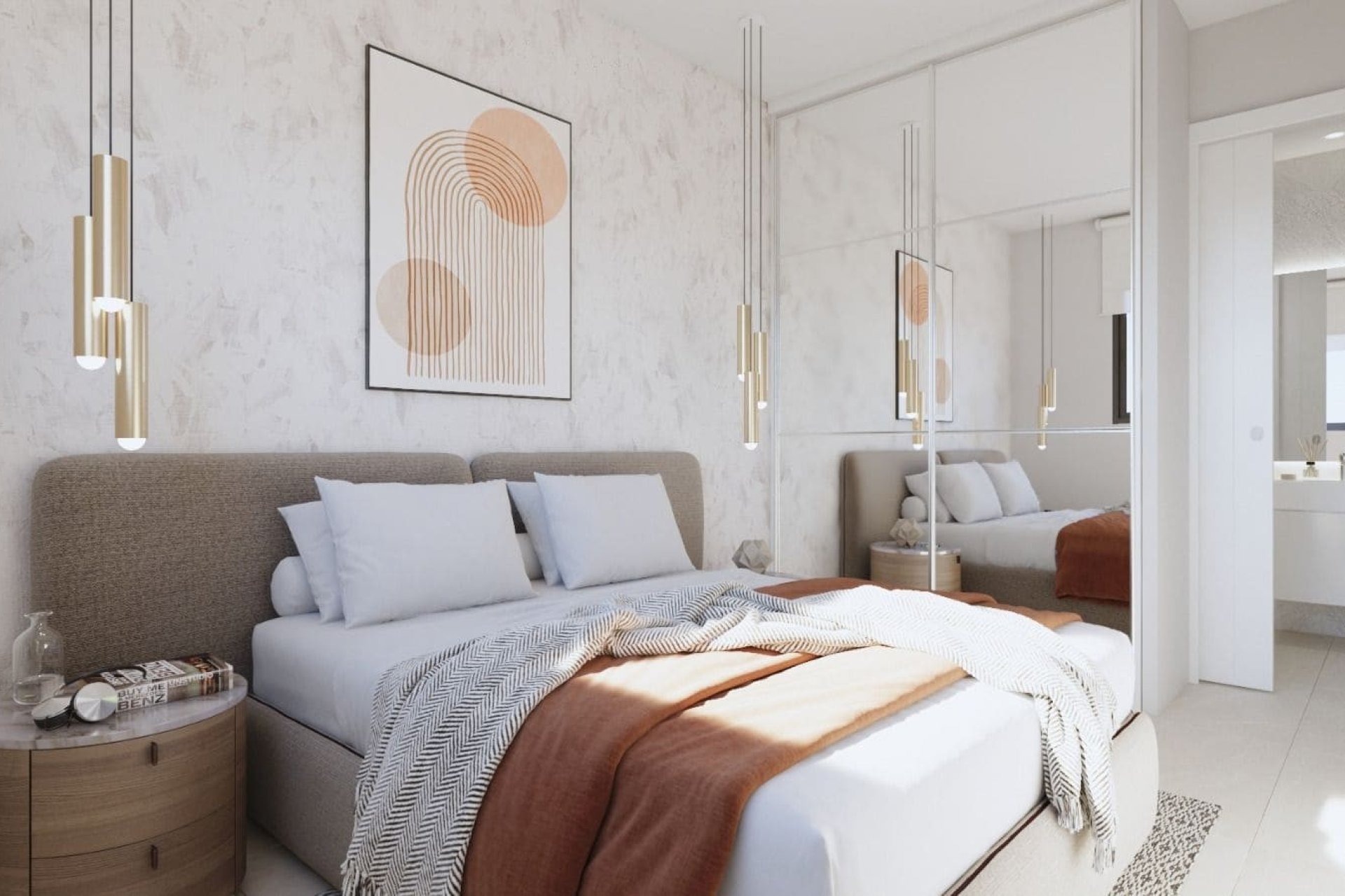 Sypialnia - Luksusowe apartamenty w pierwszej linii pola golfowego, Condado de Alhama (Murcja – Costa Cálida)