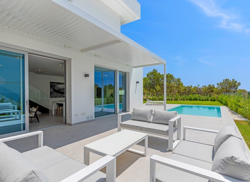 Terrace - Luxury Villa Between Sea and Mountains in Sierra Cortina (Finestrat – Costa Blanca)