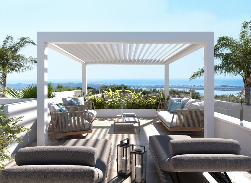 Terrace - Villas with Pool in Lo Marabú, Ciudad Quesada, Rojales, Alicante (South Costa Blanca)