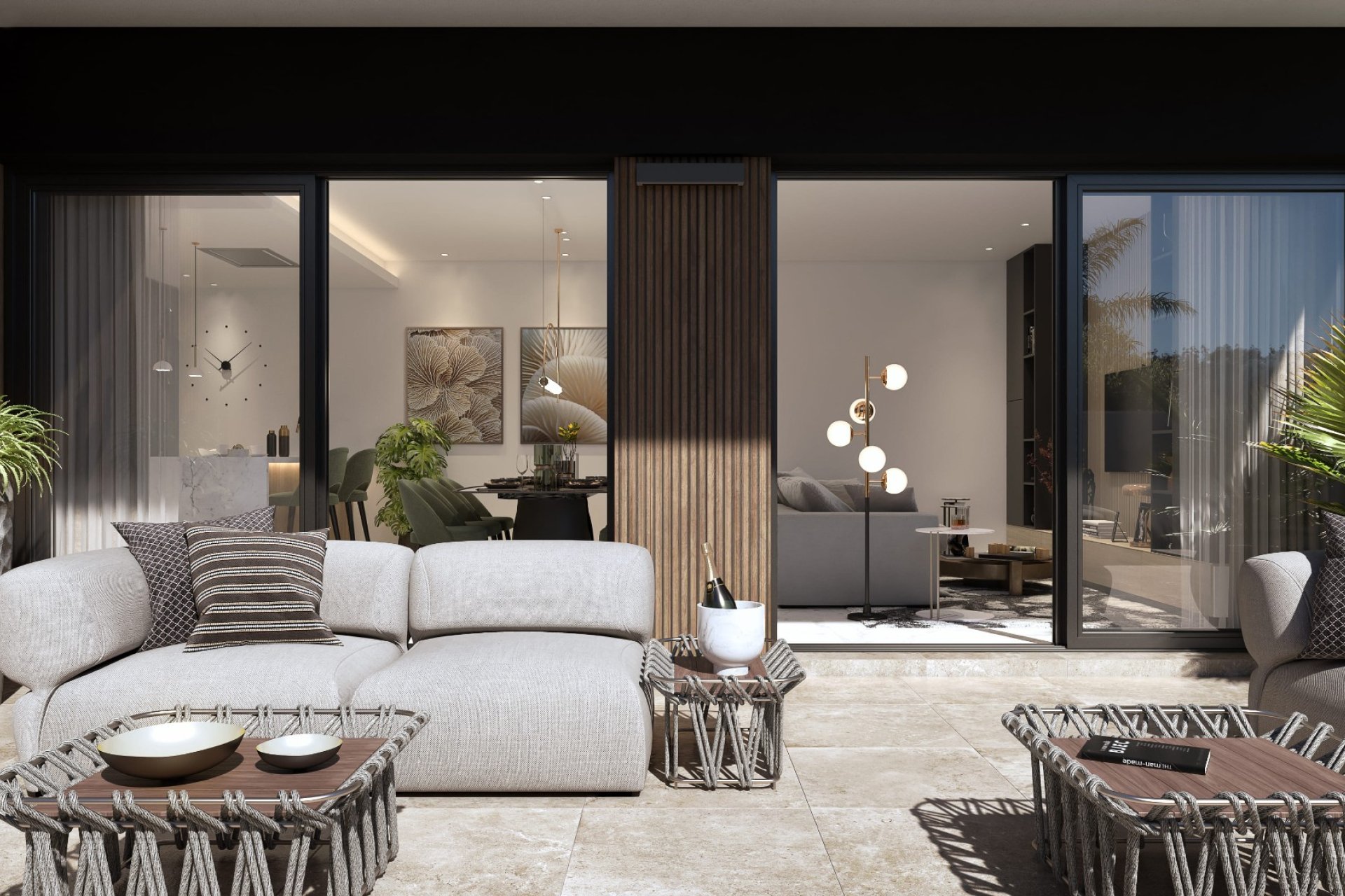 Terrace - Villas with Pool in Lo Marabú, Ciudad Quesada, Rojales, Alicante (South Costa Blanca)