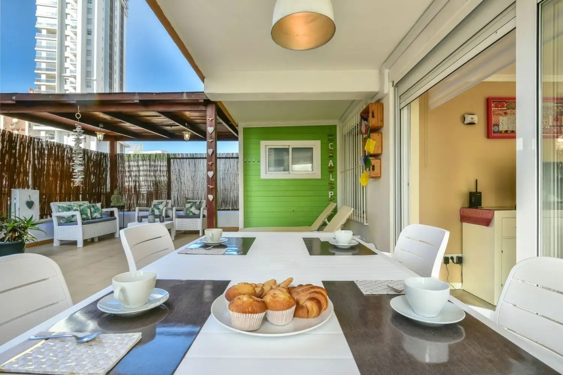 Terrasse - Appartement avec terrasse à 100 mètres de la plage à Calpe (Costa Blanca)