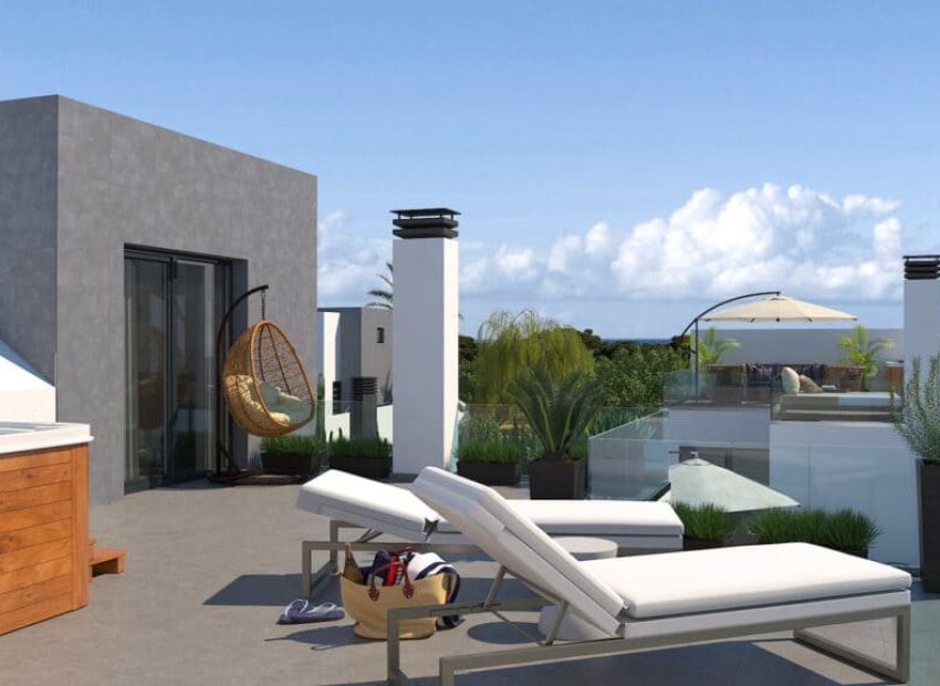 Terrasse -Villas indépendantes à San Juan Playa, Alicante (Costa Blanca)