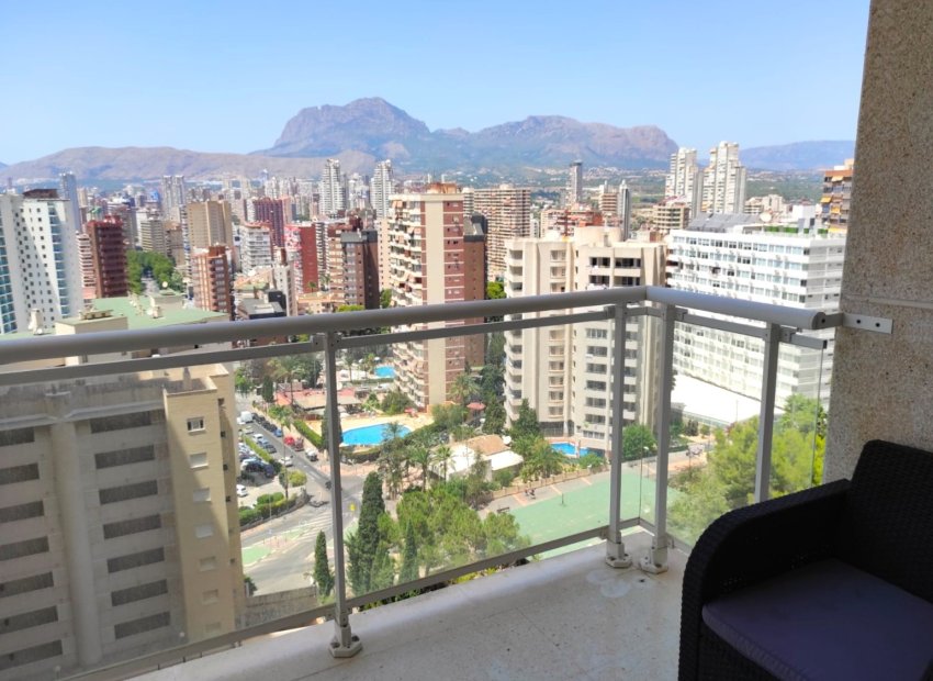 Terraza - Acogedor apartamento con licencia turística en Rincón de Loix, Benidorm (Costa Blanca)