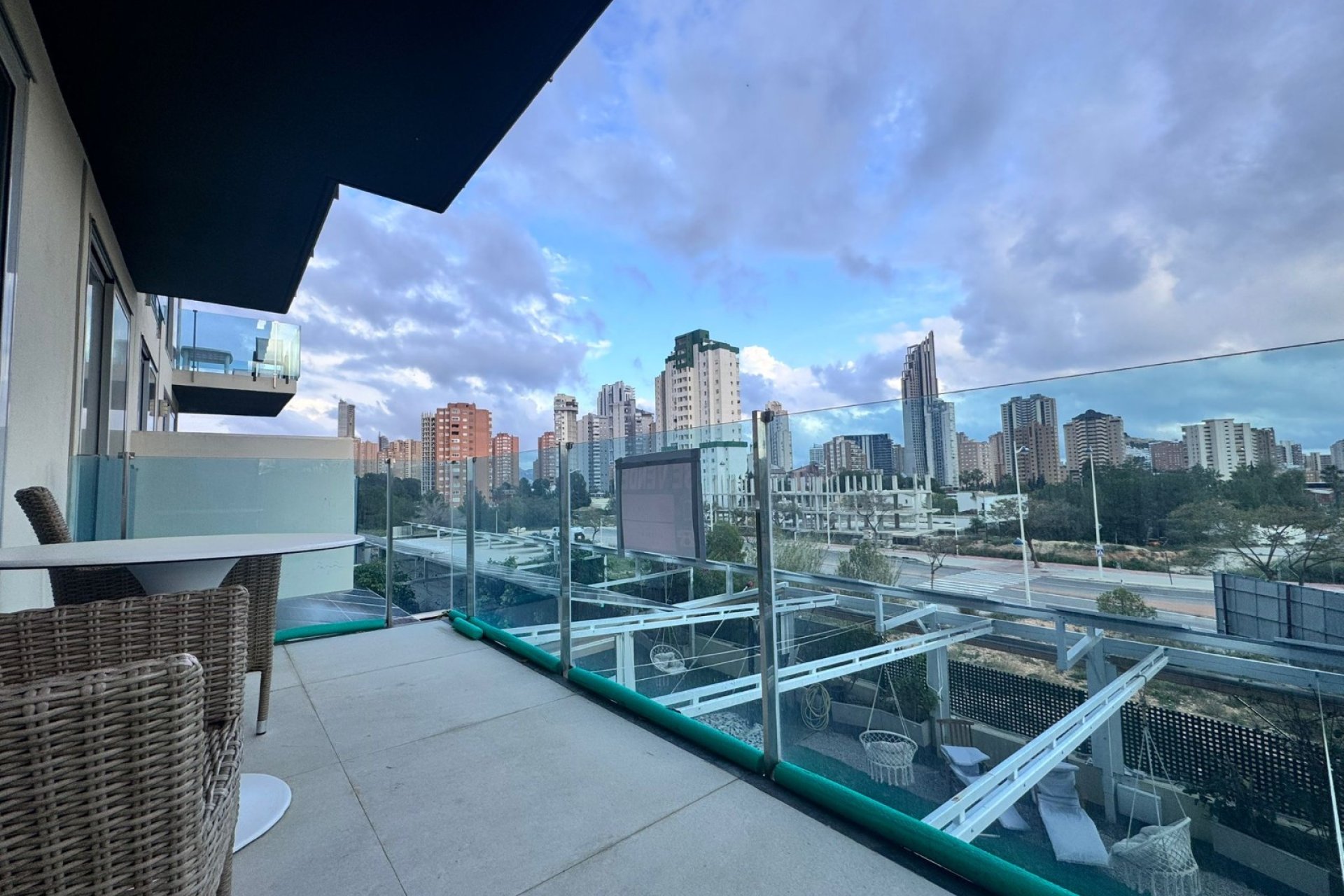 Terraza - Apartamento moderno junto a zona comercial (Finestrat - Costa Blanca)