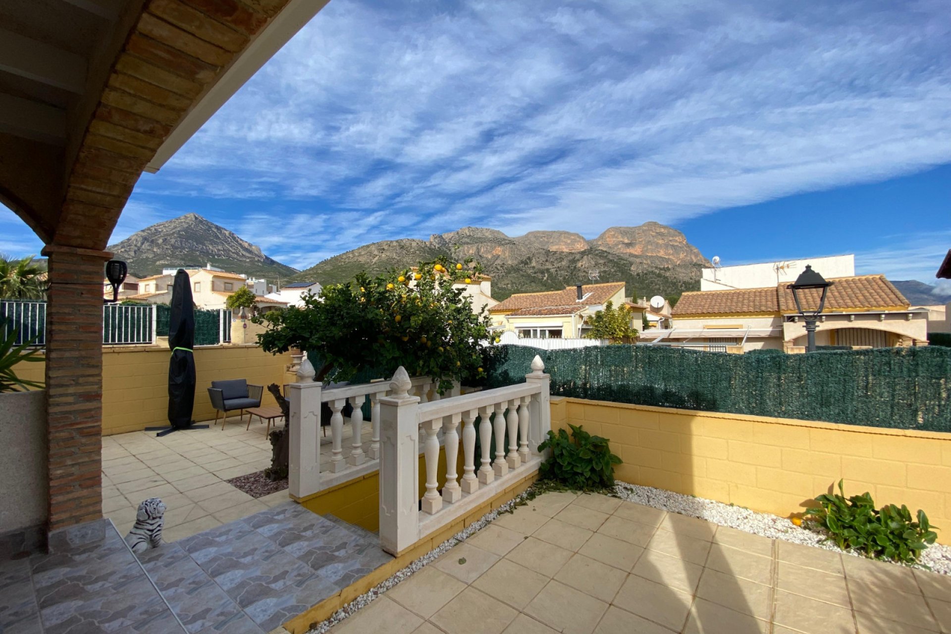 Terraza - Chalet independiente, La Alberca, Polop (Costa Blanca)