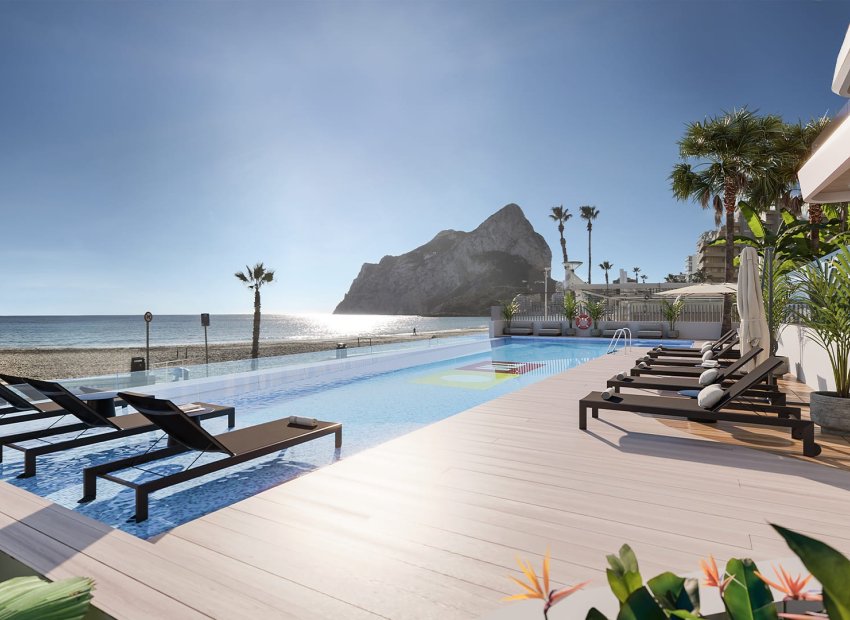 Terraza - Exclusivos bloques de Apartamentos en Playa de La Fossa, Calpe (Costa Blanca Norte)